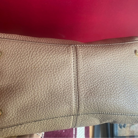 Calvin Klein Beige Angelina soft pebbled leather hand/shoulder, crossbody hobo. - Picture 4 of 13